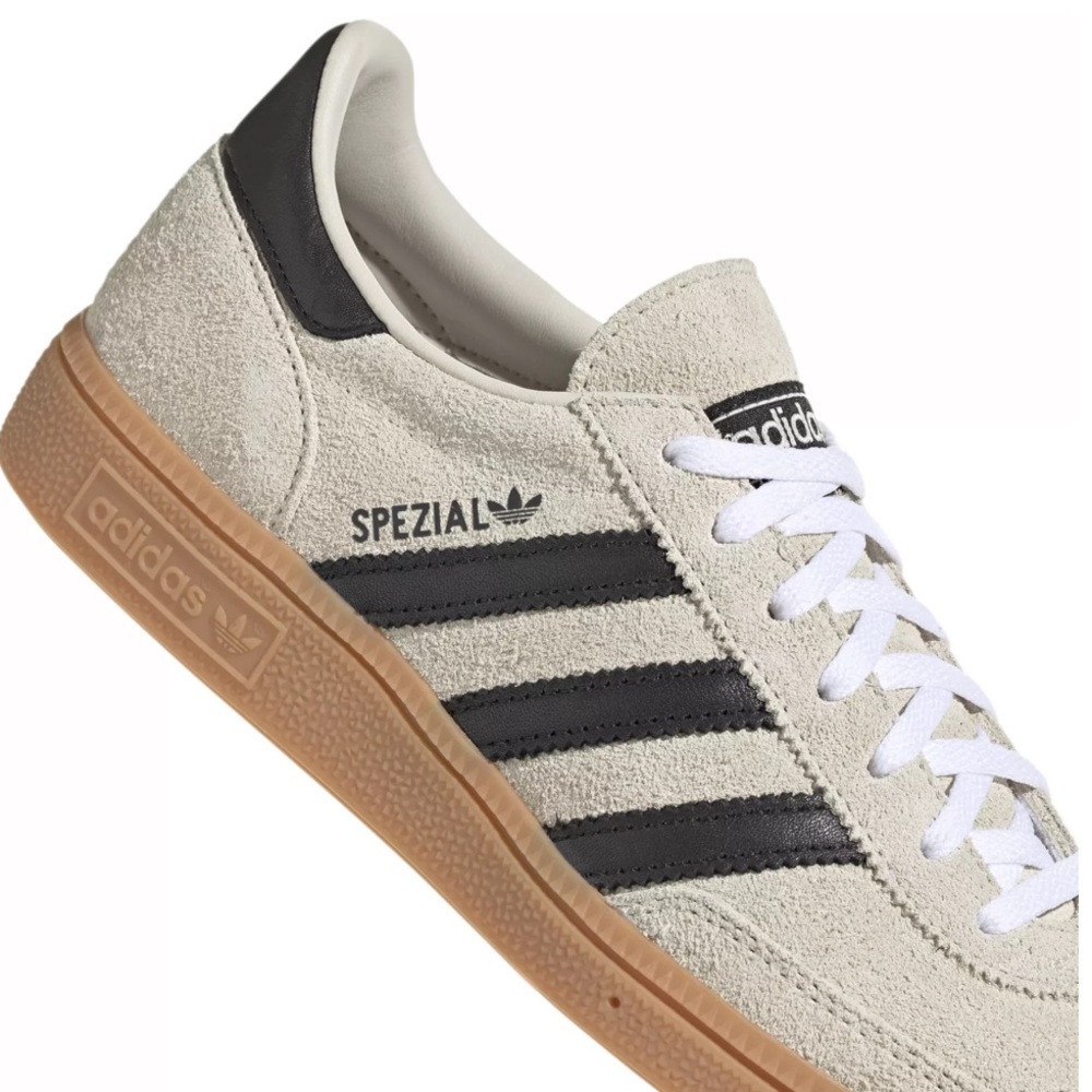 ADIDAS Handball Handball Spezial Aluminum & Black Suede Sneakers 8, 8.5 or 9 NEW - Picture 5 of 7